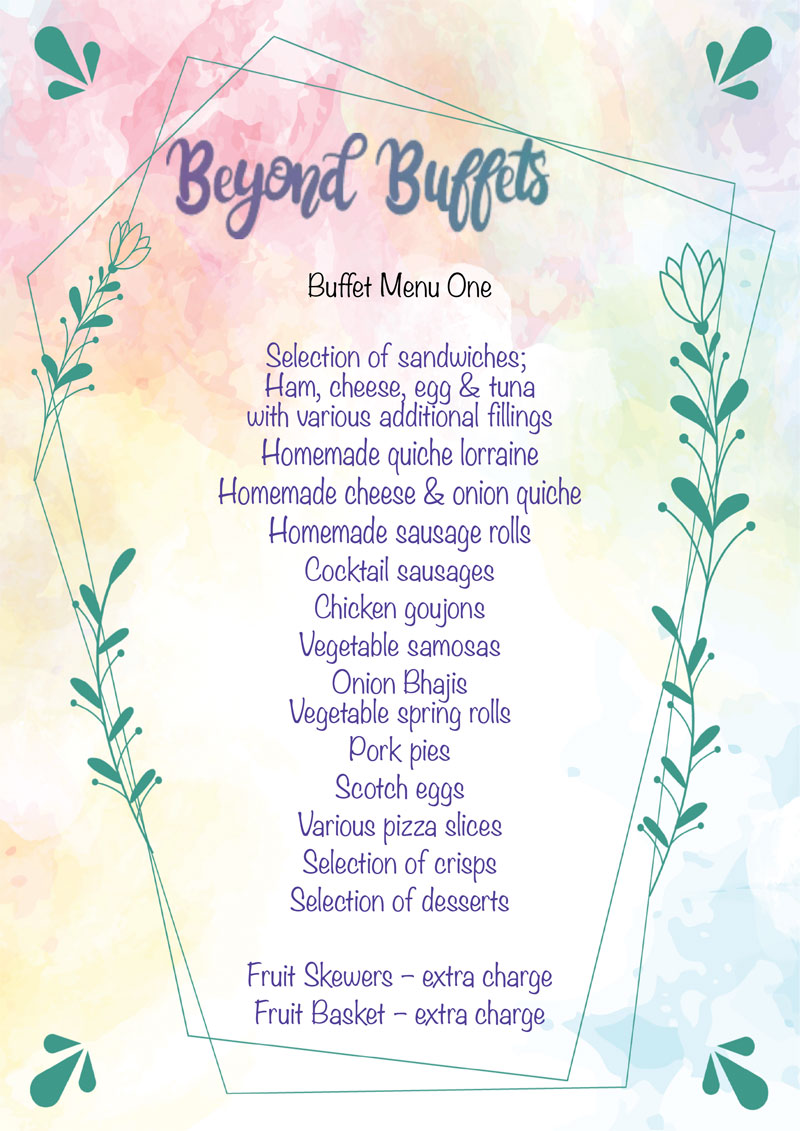 Buffet Menu